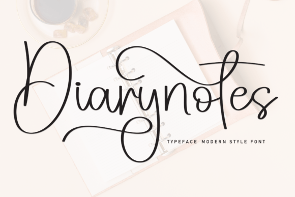 Discover Diarynotes: A Modern Calligraphic Typeface