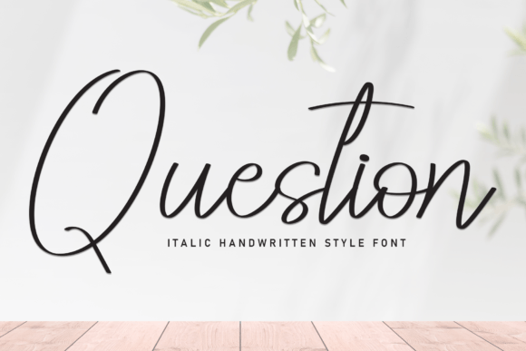 Discover the Artistry of the Question Typeface