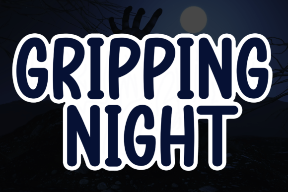 Gripping Night: A Handwritten Font with Timeless Character