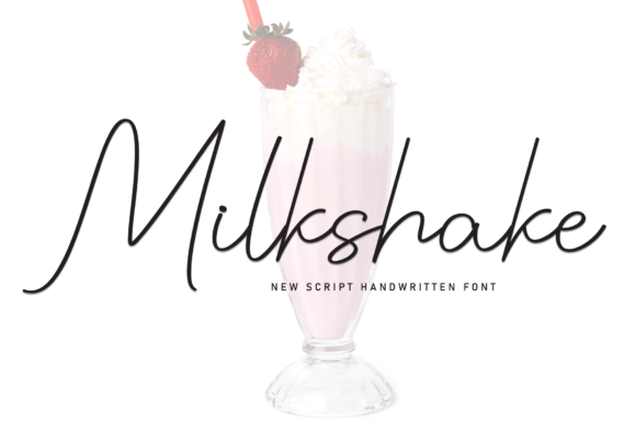 Milkshake Font: Where Calligraphic Elegance Meets Modern Design