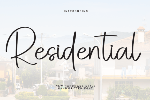 Residential Font: A Handwritten Touch for Modern Design